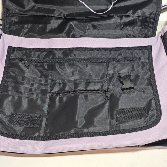 Mudd Vintage Canvas Crossbody Messenger School Book Bag Purple Y2K 2000s - Picture 5 of 12